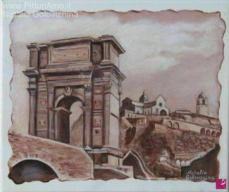 quadri in vendita online - Vista di Ancona