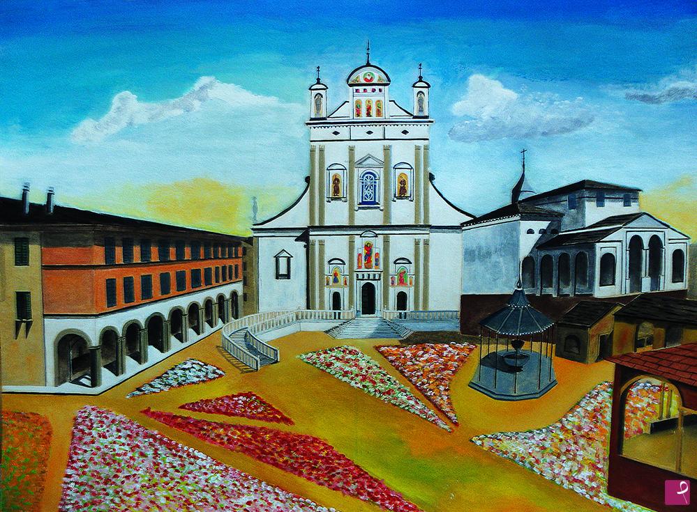 quadri in vendita online - Vista di Cattedrale