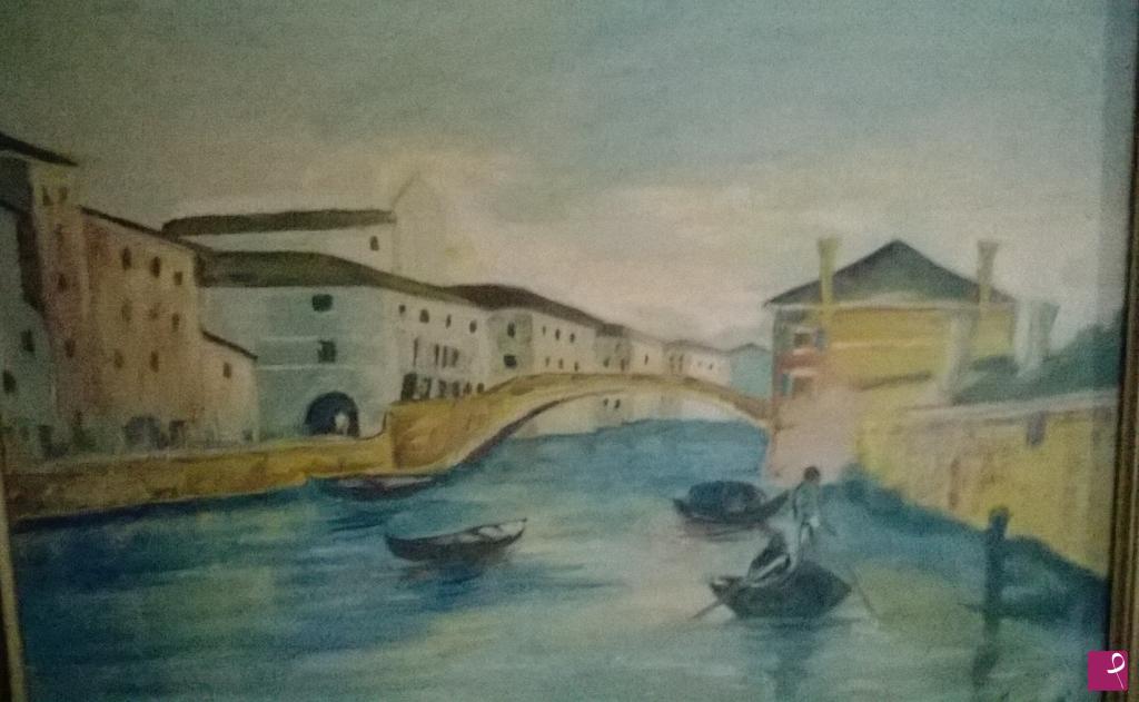 quadri in vendita online - vista di Sotto marina di Chioggia