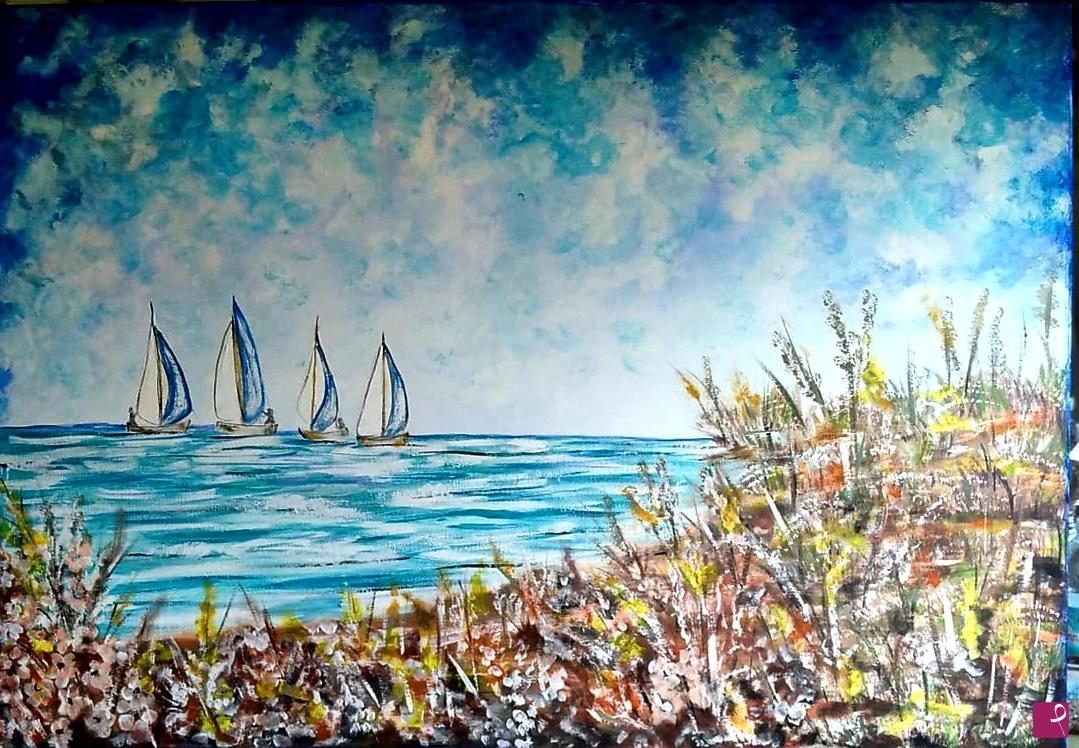 quadri in vendita online - Vista mare 