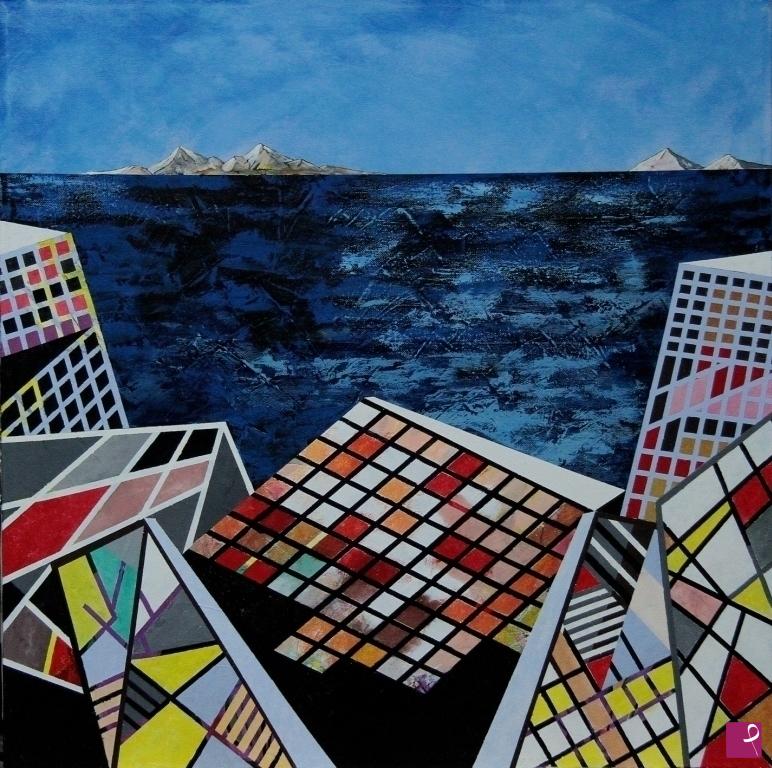 quadri in vendita online - Vista mare