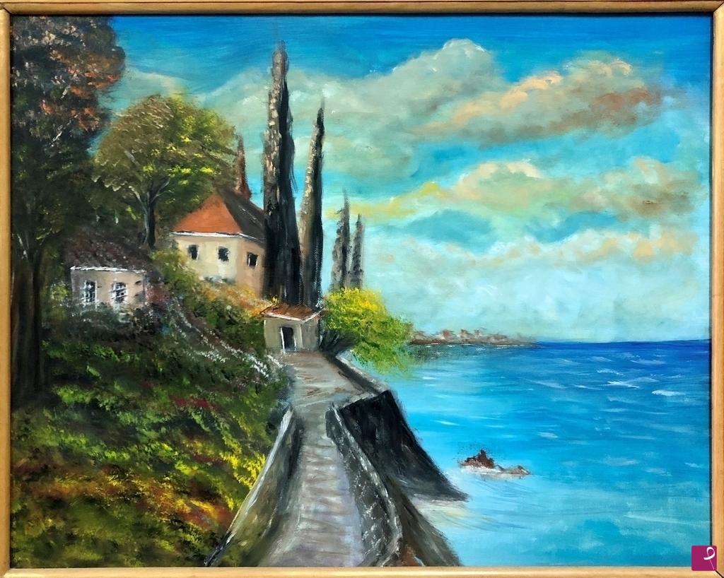 quadri in vendita online - Vista sul mare