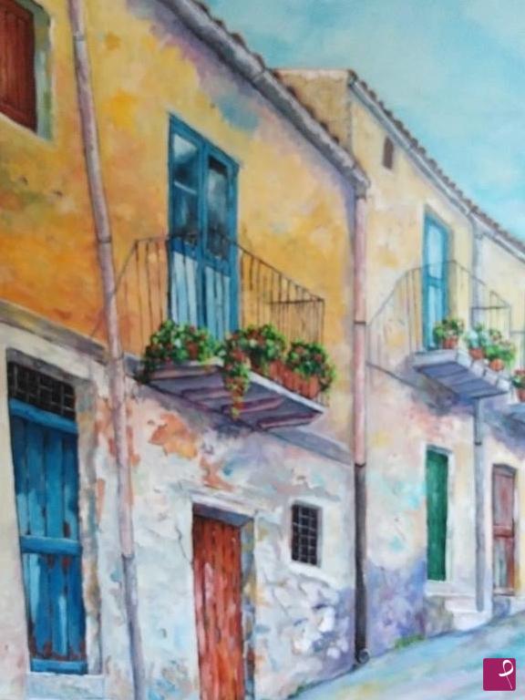 quadri in vendita online - viuzze piccoli borghi