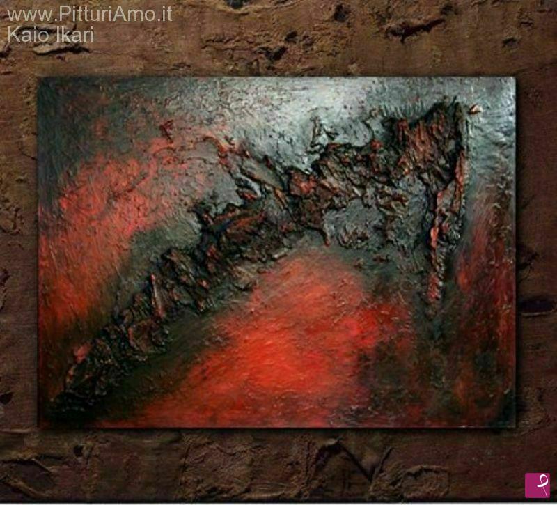 quadri in vendita online - VOLCANO RED II