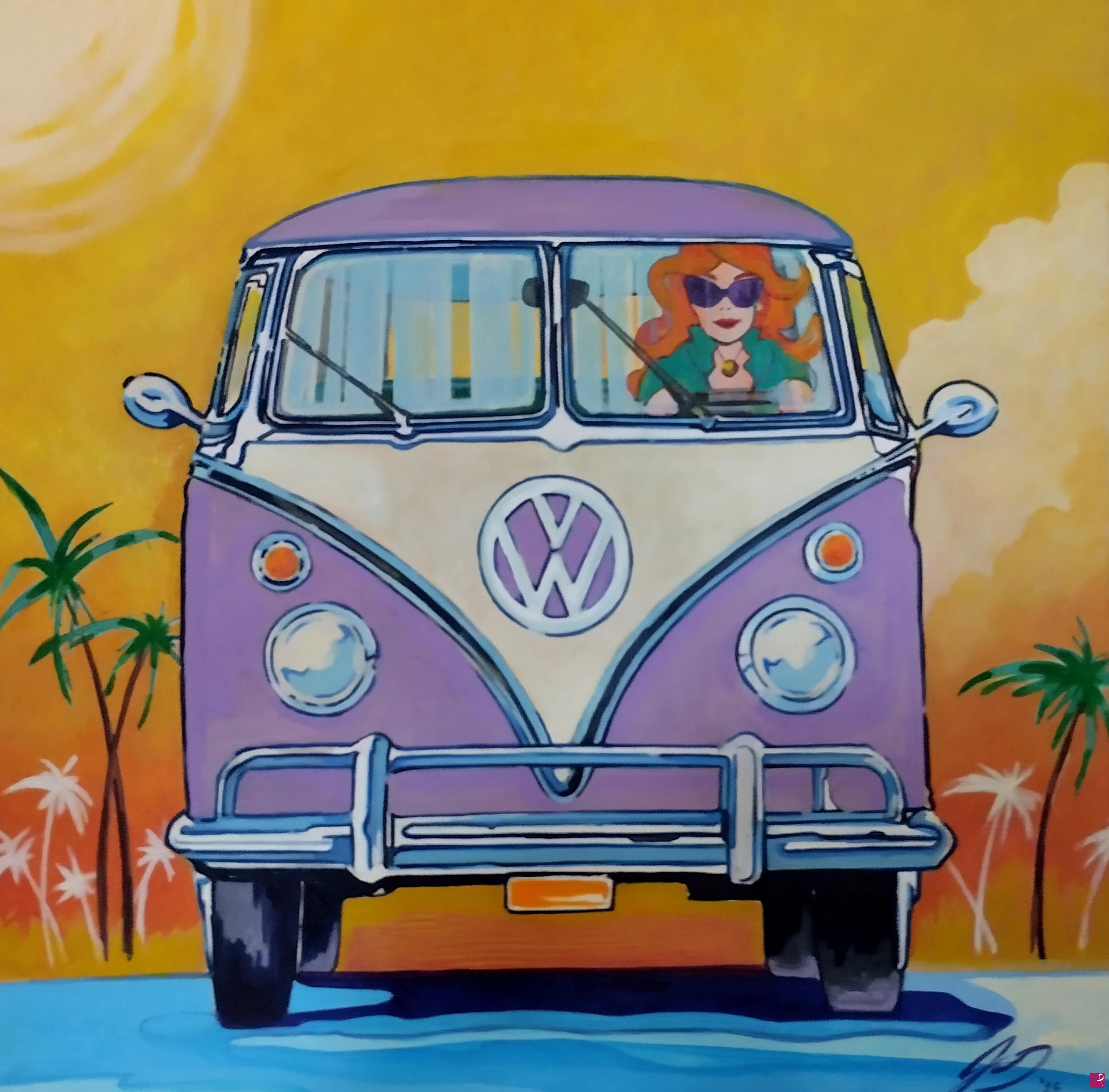 quadri in vendita online - volkswagen bully samba 
