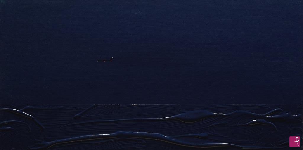 quadri in vendita online - Volo atlantico notturno New York - Roma