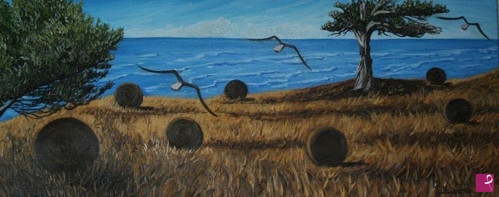 quadri in vendita online - Volo di gabbiani  