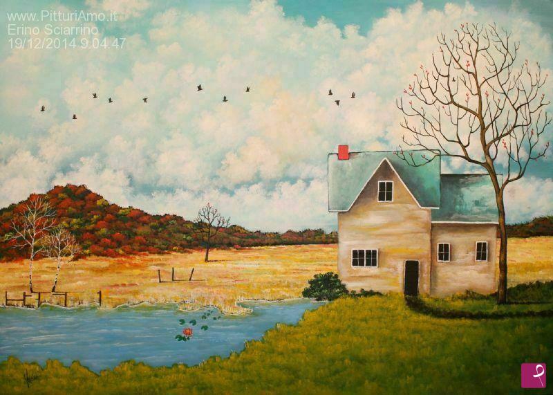quadri in vendita online - Volo di uccelli