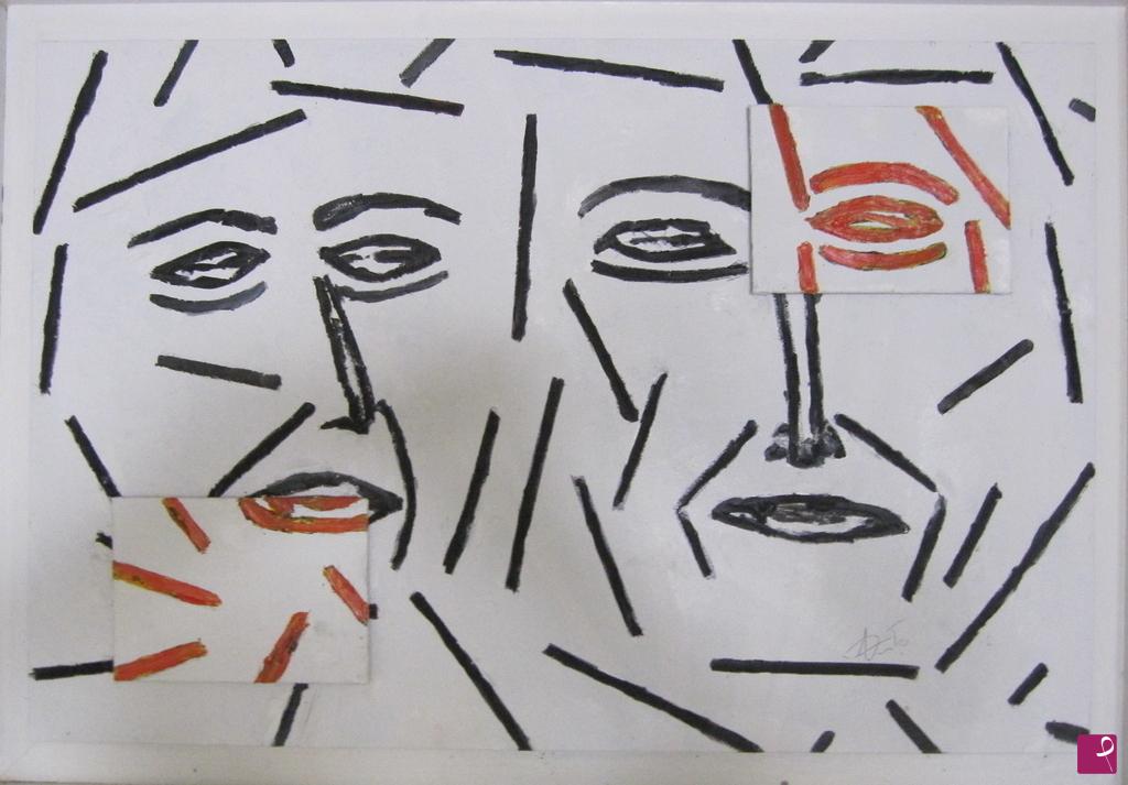 quadri in vendita online - VOLTI TRATTI SOMATICI IN SCOMPOSIZIONE COLOR UNICI AL MONDO DI MIA UNICA CREAZIONE VEDI VOLTI PICASSO MODIGLIANI FONTANA ECC ECC---------------IMPORTANTE LEGGERE NELLA CRITICA  