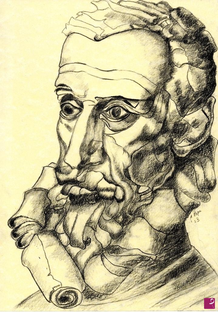 quadri in vendita online - volto alla maniera di arcimboldi
