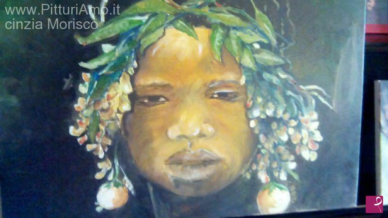 quadri in vendita online - Volto d' Africa
