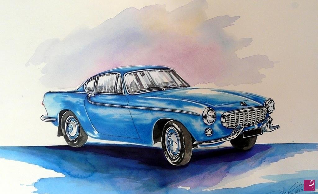 quadri in vendita online - VOLVO 1800 S coupe' 1968
