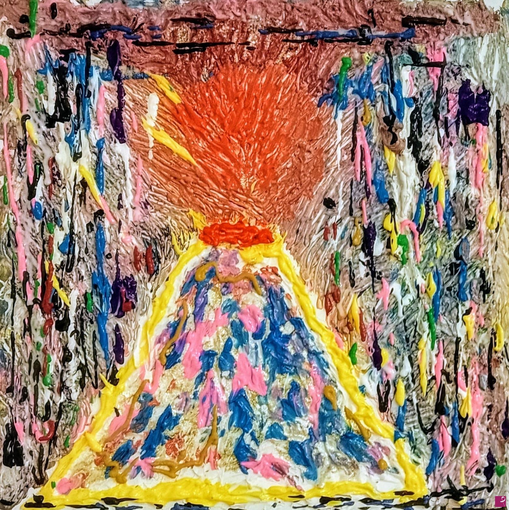quadri in vendita online - Vulcano Caramella