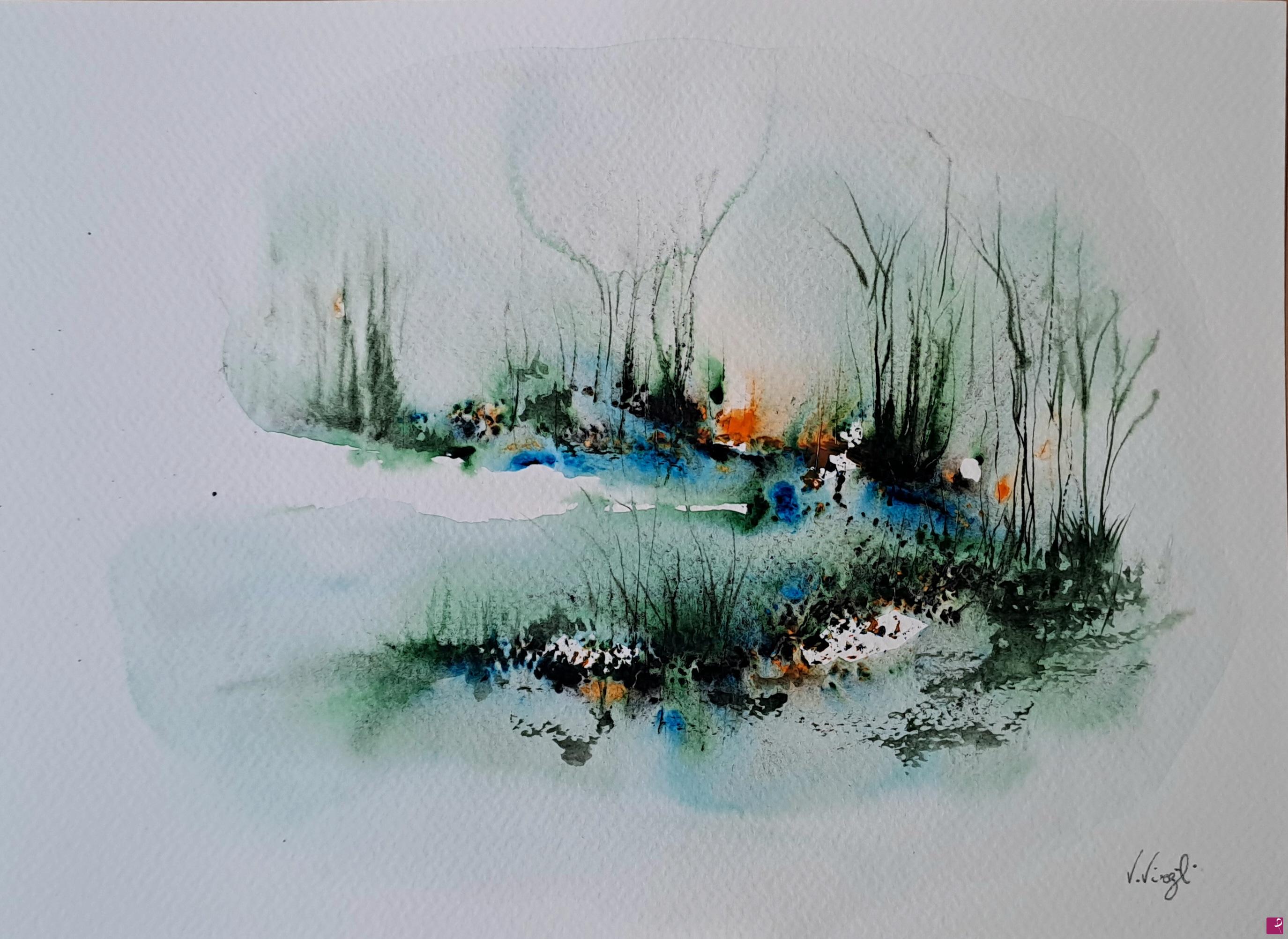 quadri in vendita online - Watercolor painting 001/2024 