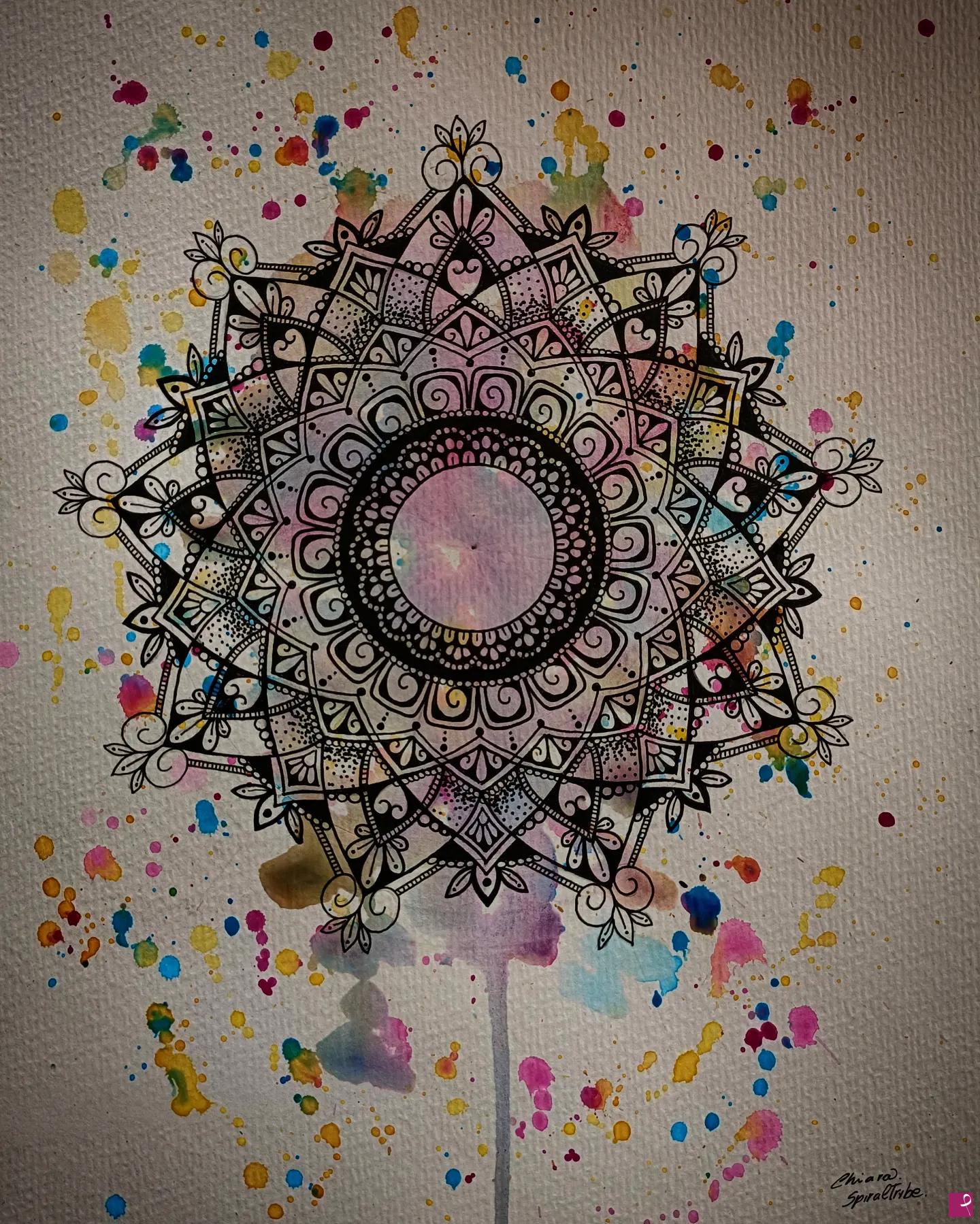 quadri in vendita online - Watercolour Mandala