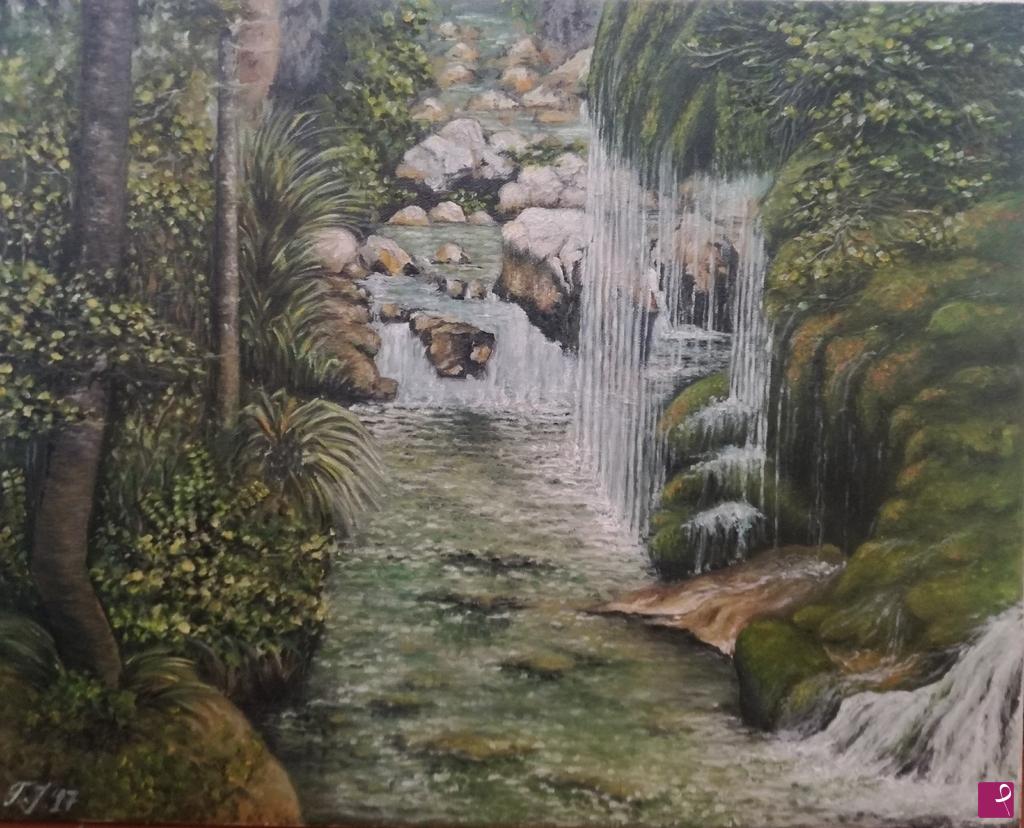 quadri in vendita online - Waterfall