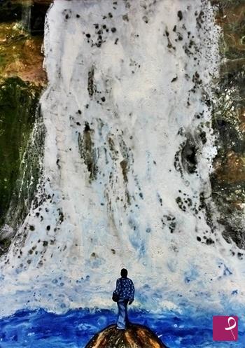 quadri in vendita online - Waterfall