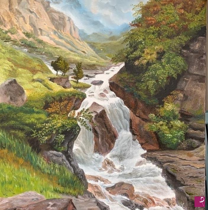 quadri in vendita online - Waterfall