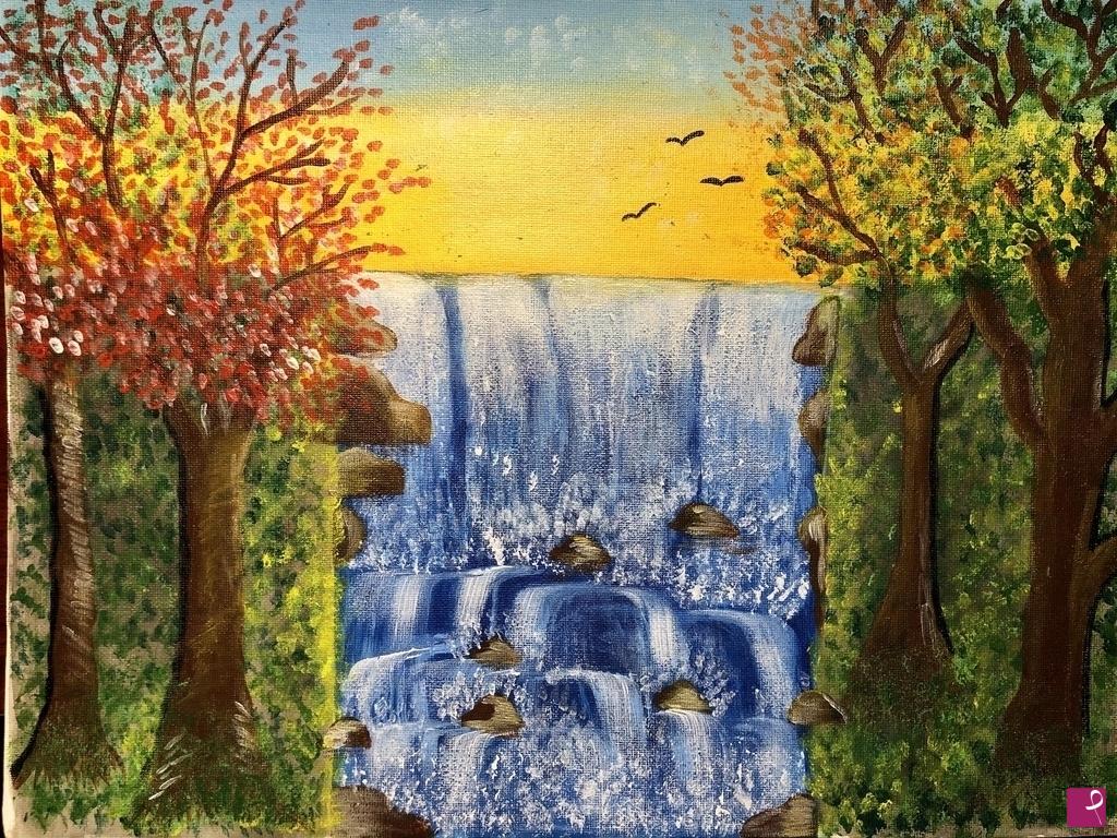 quadri in vendita online - Waterfall