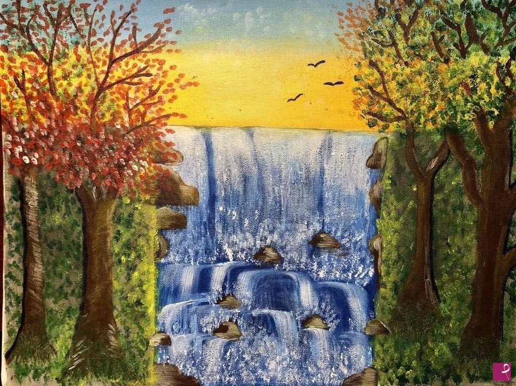 quadri in vendita online - Waterfall