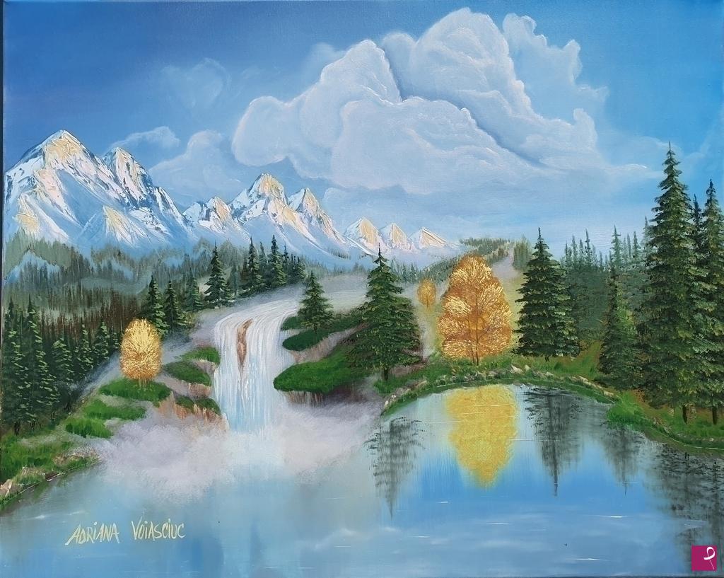 quadri in vendita online - Waterfall 