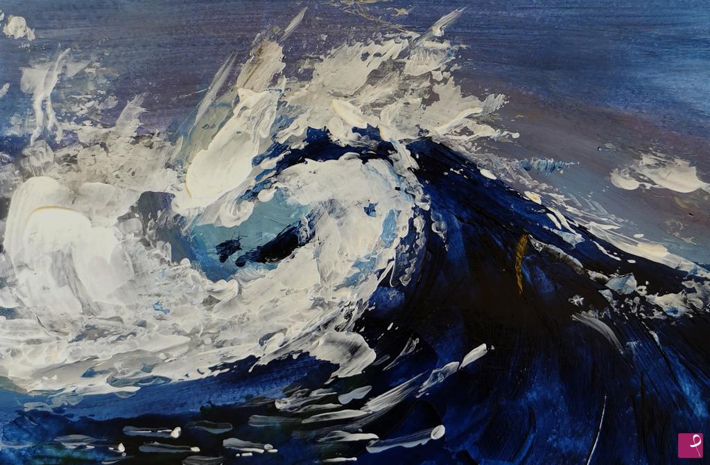quadri in vendita online - "Wave of the sea".