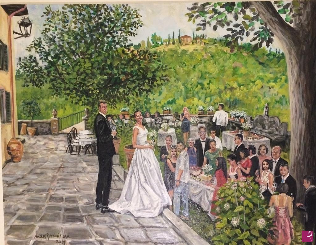 quadri in vendita online - Wedding in Tuscany II