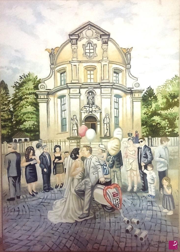 quadri in vendita online - " Wedding" quadro moderno dipinto a mano, oil on canvas.