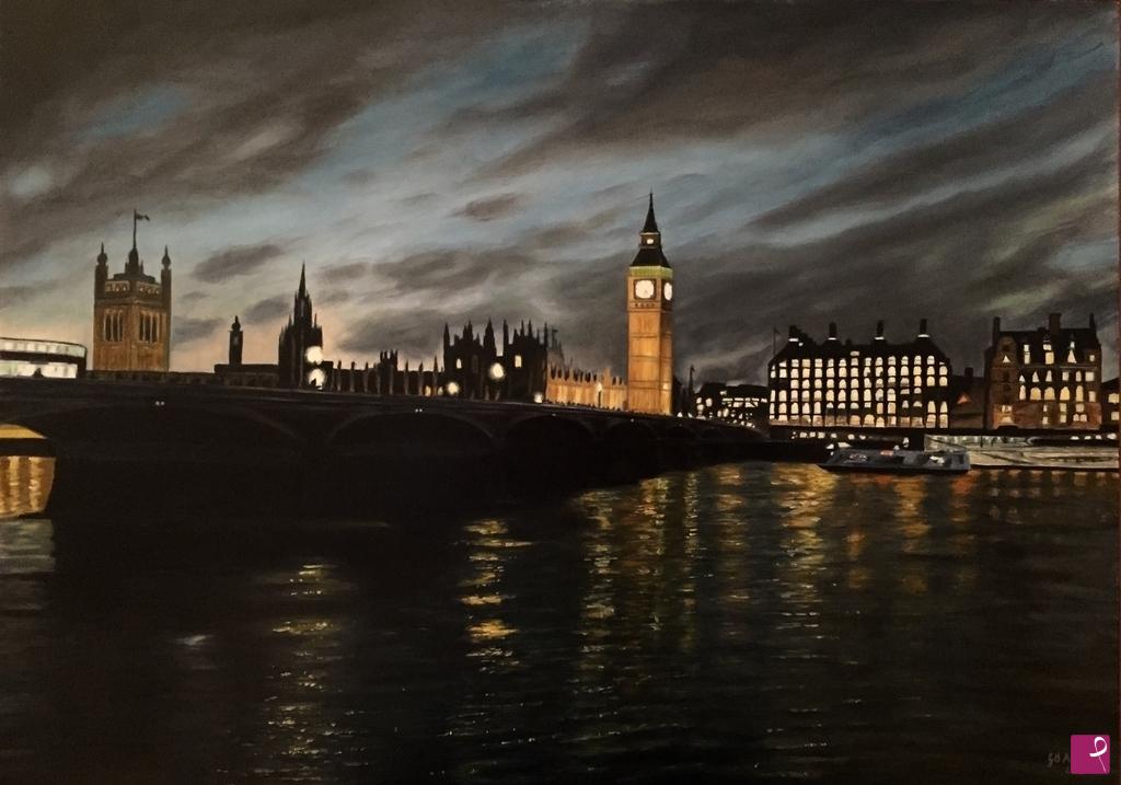 quadri in vendita online - Westminster Bridge
