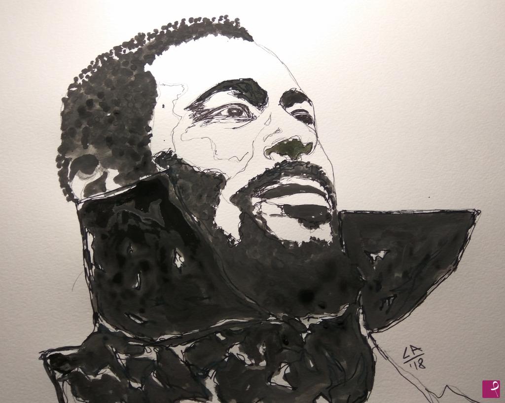 quadri in vendita online - What's going on - a portrait of Marving