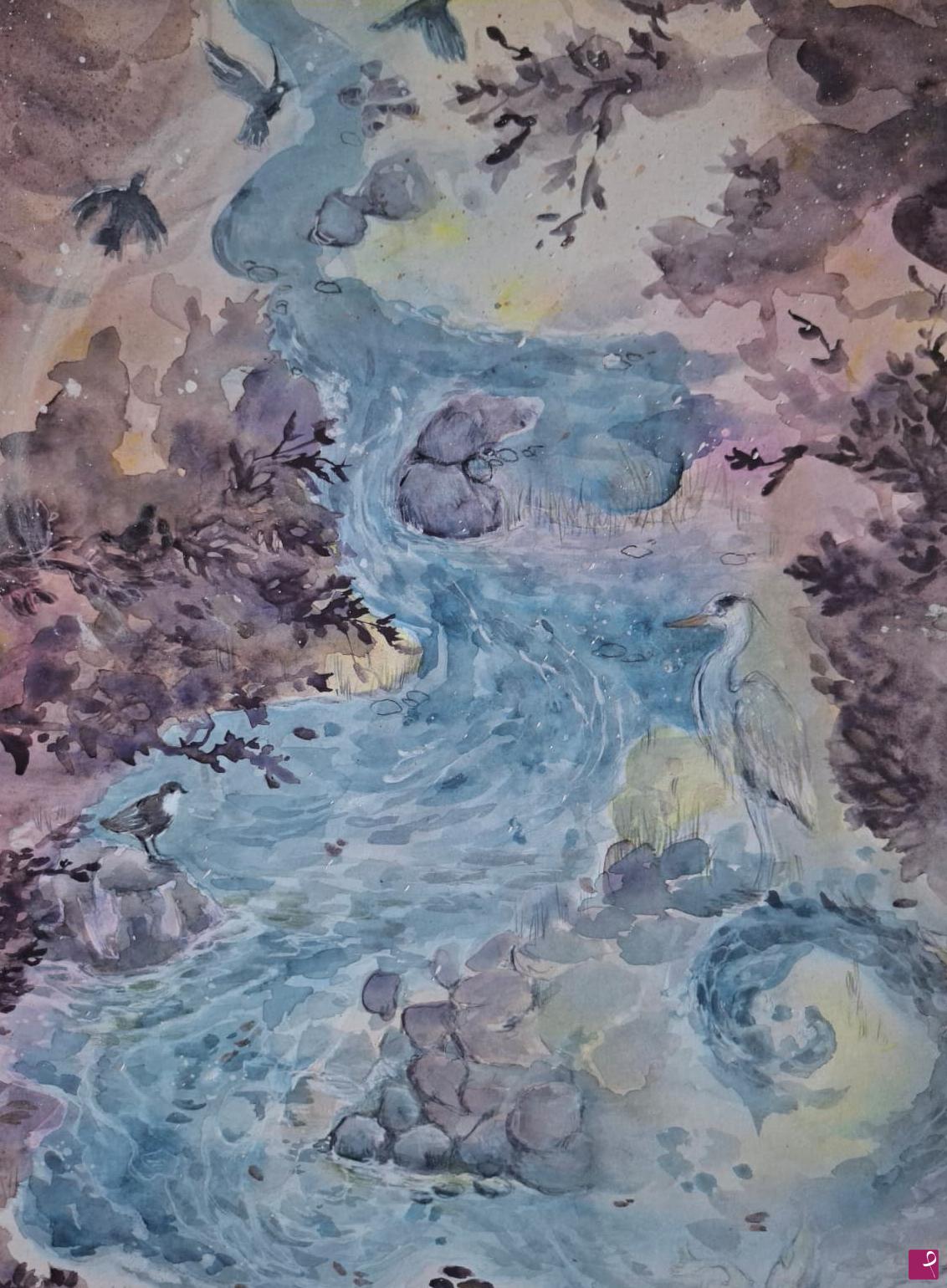 quadri in vendita online - Whispering River