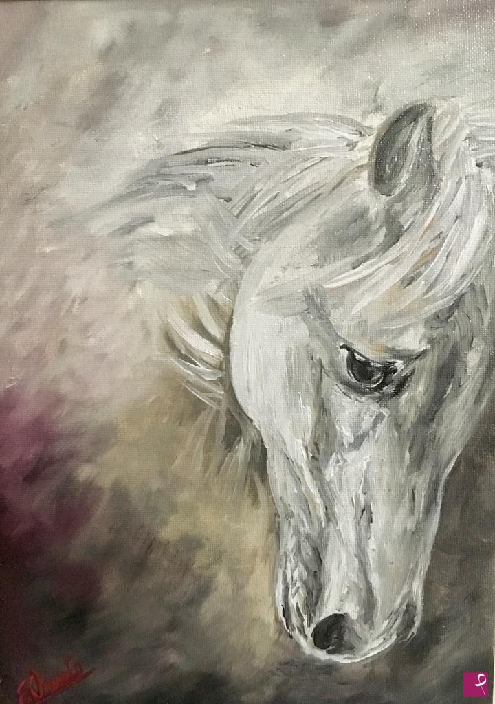 quadri in vendita online - White horse