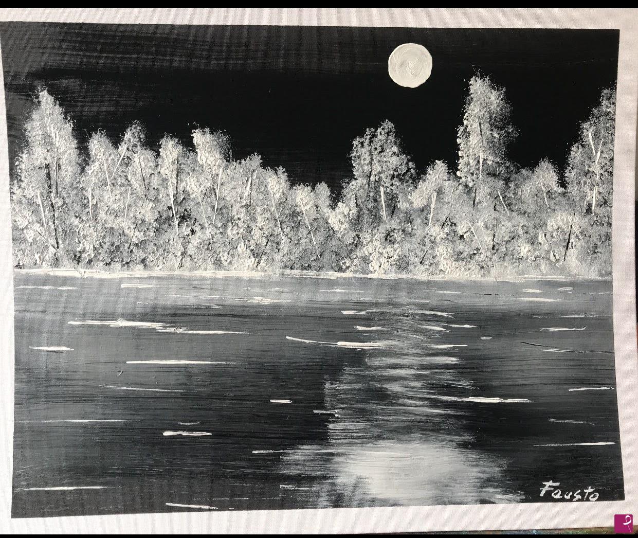 quadri in vendita online - WHITE MOON 
