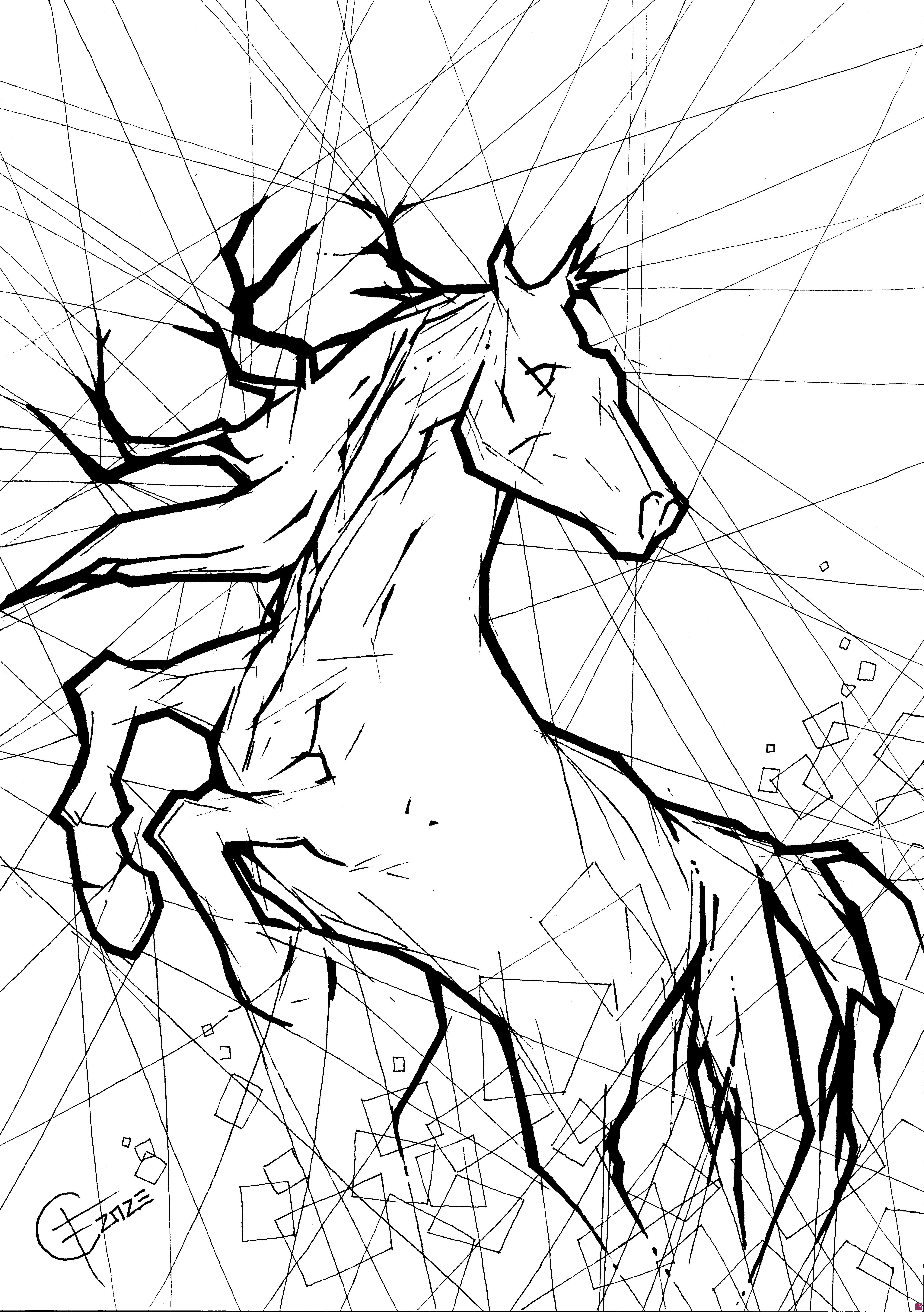 quadri in vendita online - Wild Horse