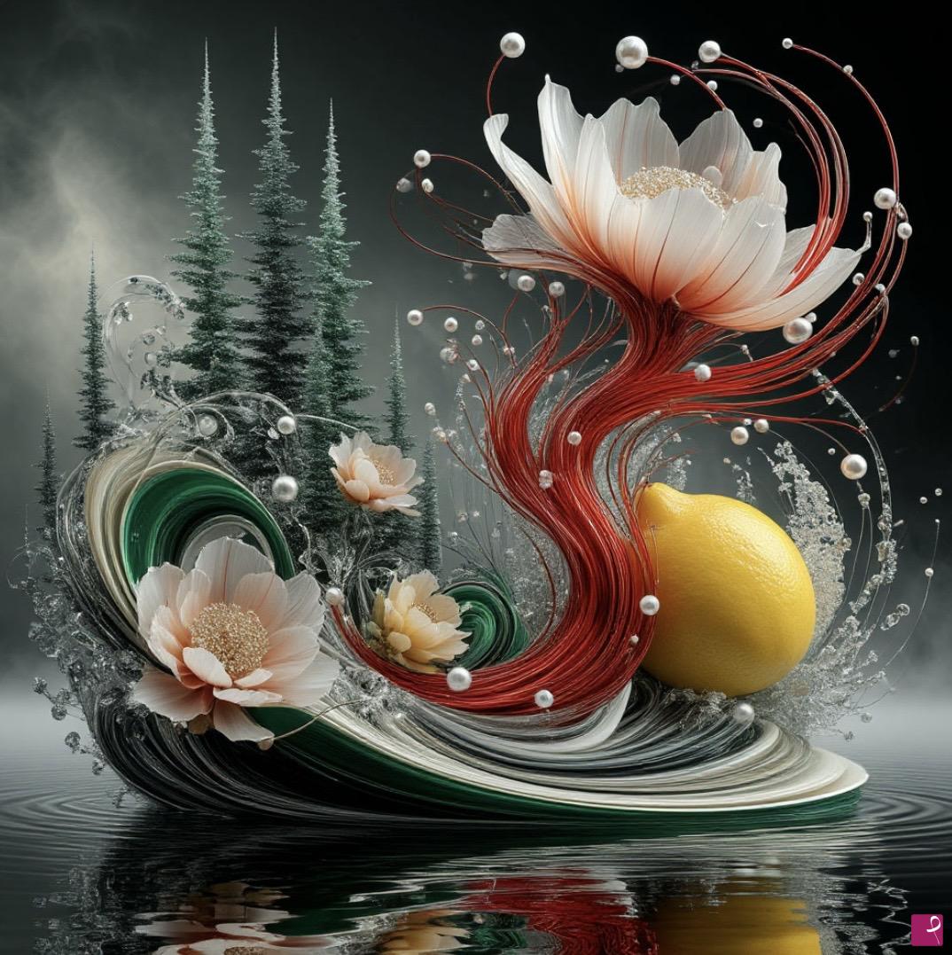 quadri in vendita online - Wildflowers and lemon 