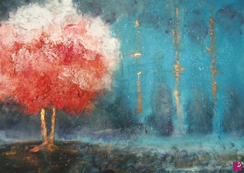 quadri in vendita online - Winter Heart Exlplosion