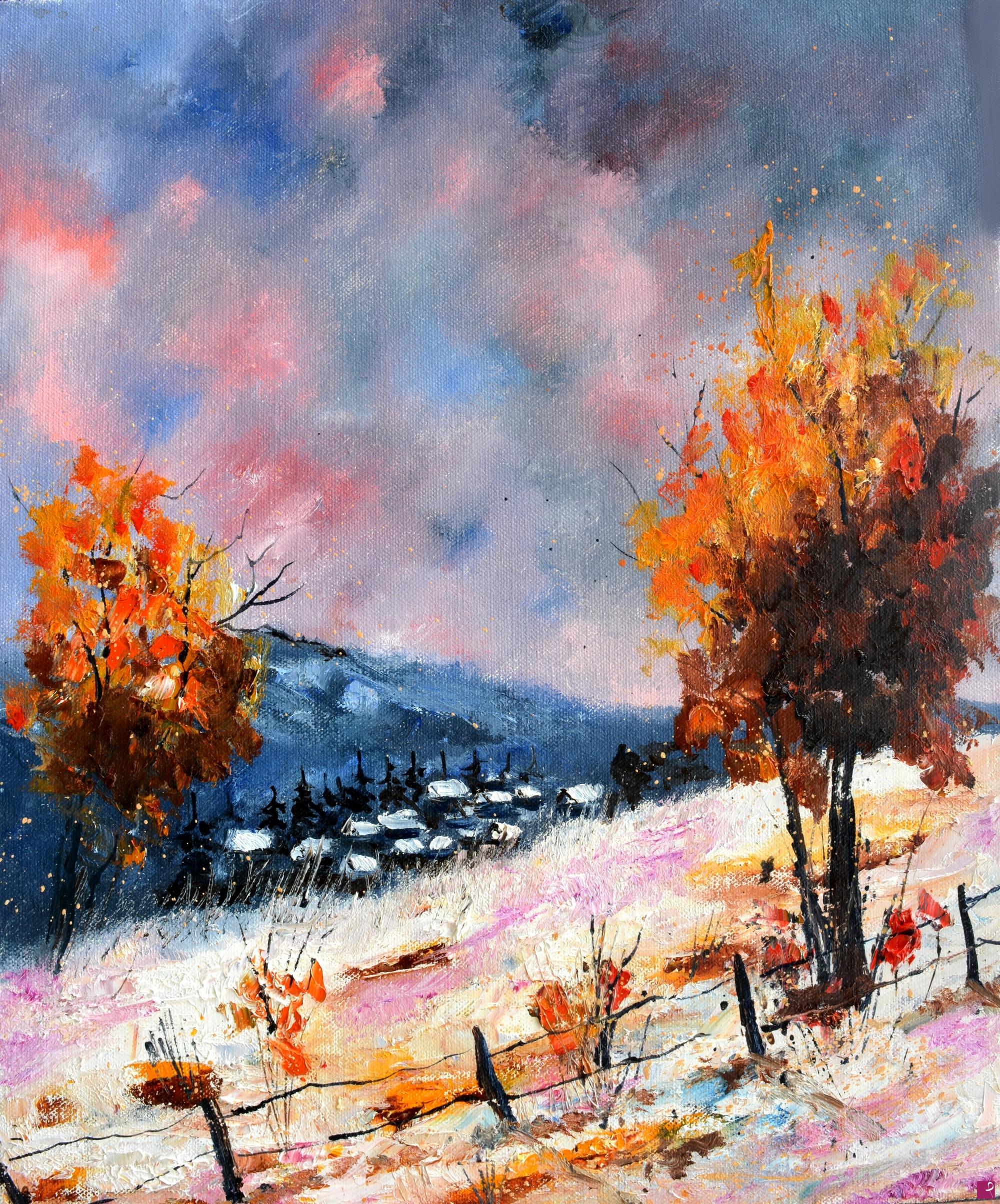 quadri in vendita online - winter in my countryside 