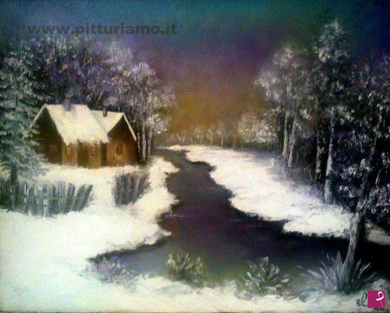 quadri in vendita online - Winter landscape