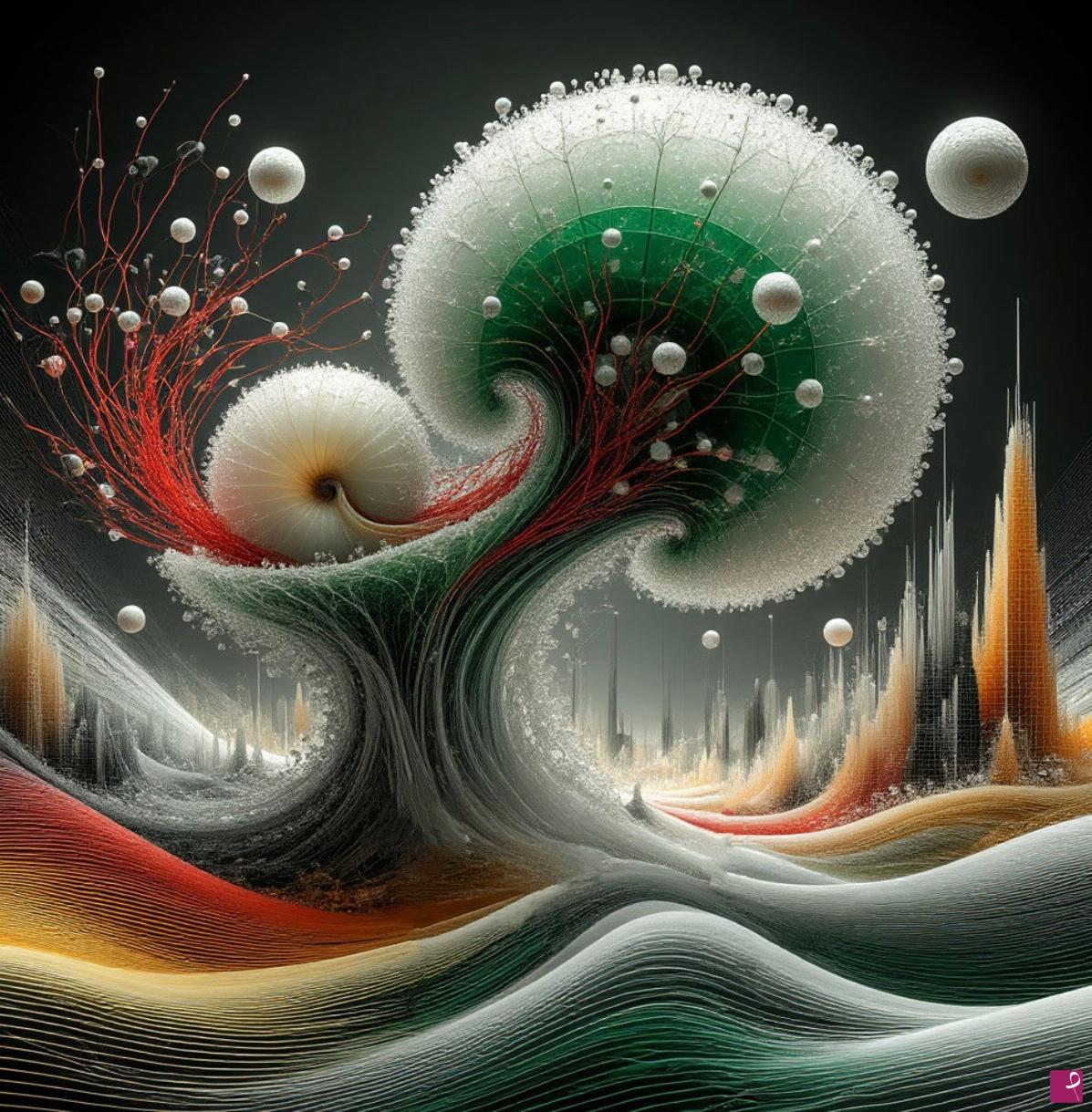 quadri in vendita online - Winter mushroom