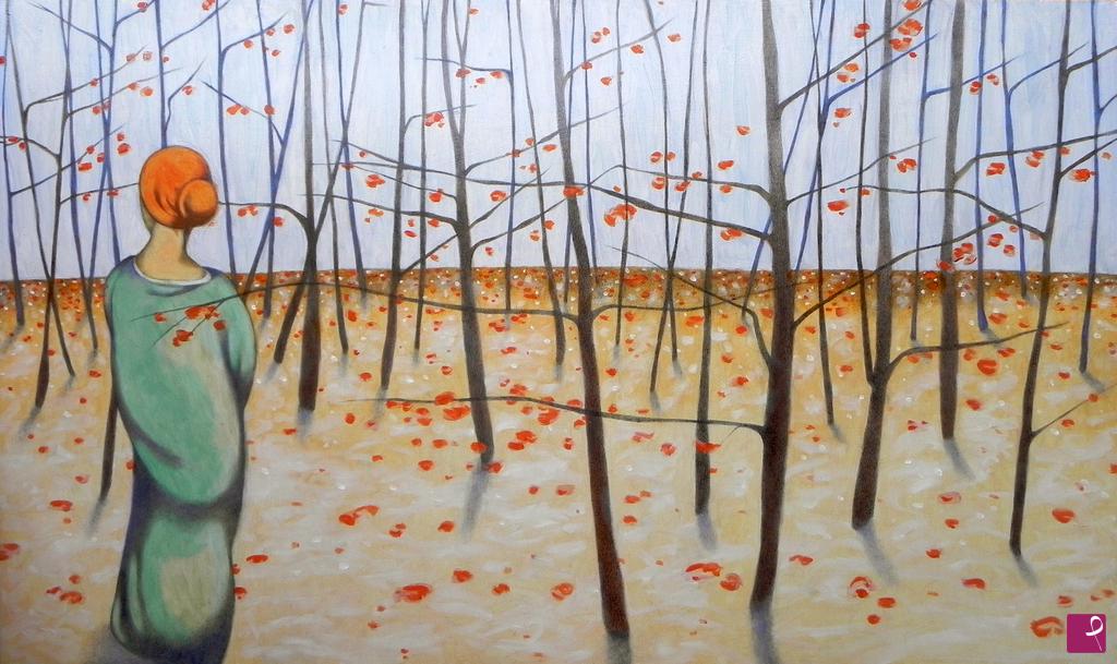 quadri in vendita online - Winter Woods