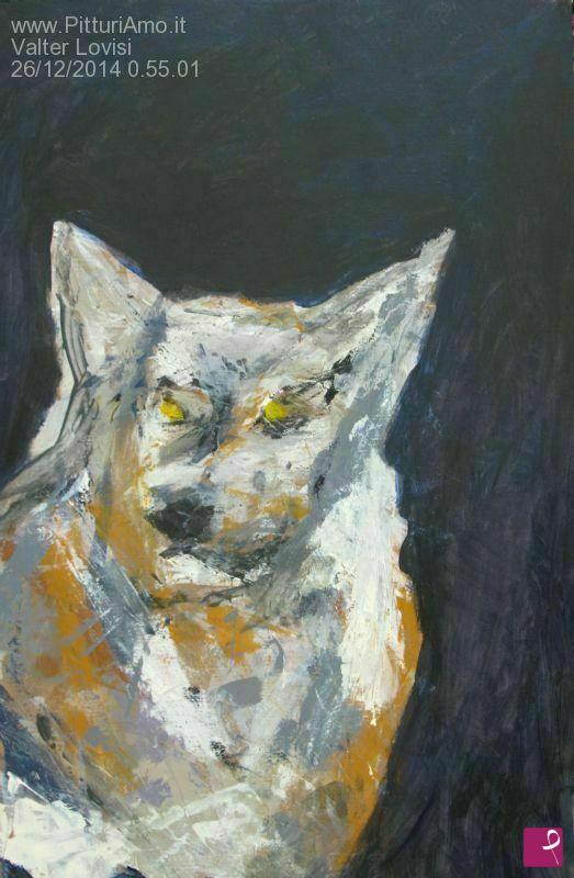 quadri in vendita online - Wolf Spirit - Lupo Spirito Animale (astratto)
