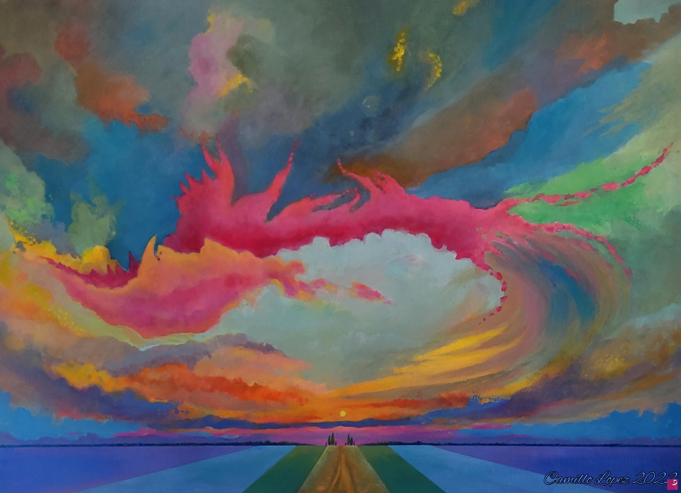 quadri in vendita online - Wolken surreal