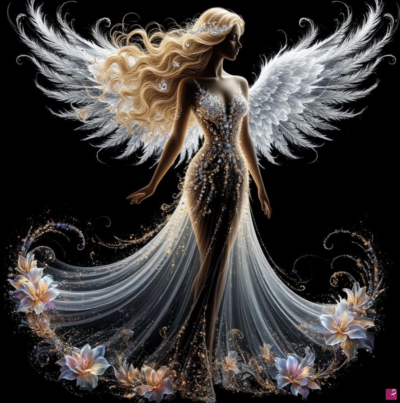 quadri in vendita online - Woman Angel 
