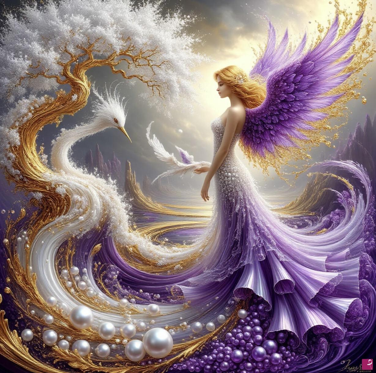 quadri in vendita online - Woman Angel 
