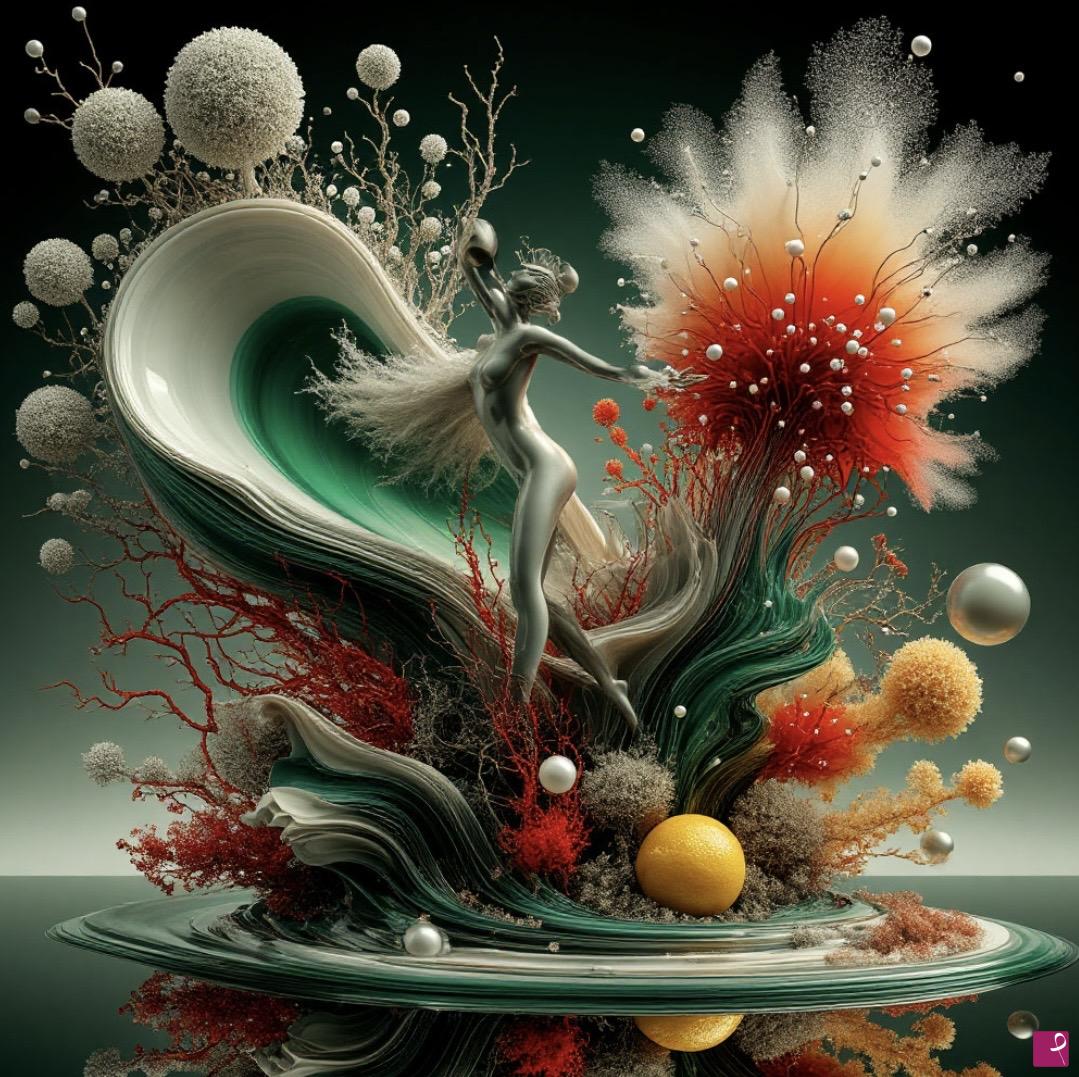 quadri in vendita online - Woman from flower 