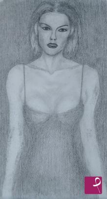 quadri in vendita online - woman in black
