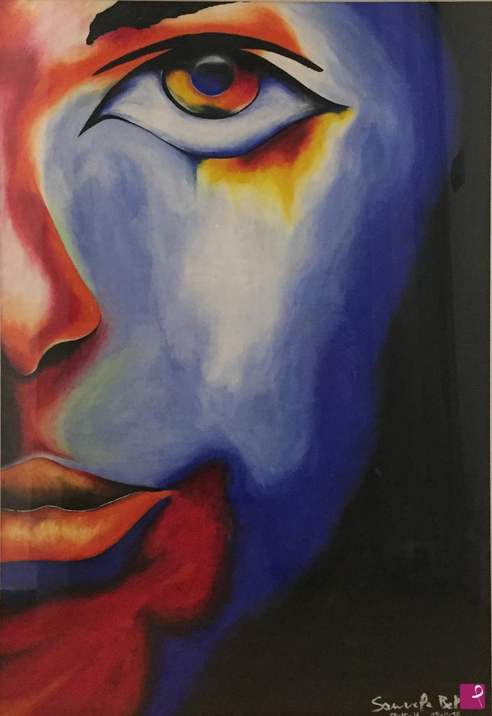 quadri in vendita online - Woman in colors