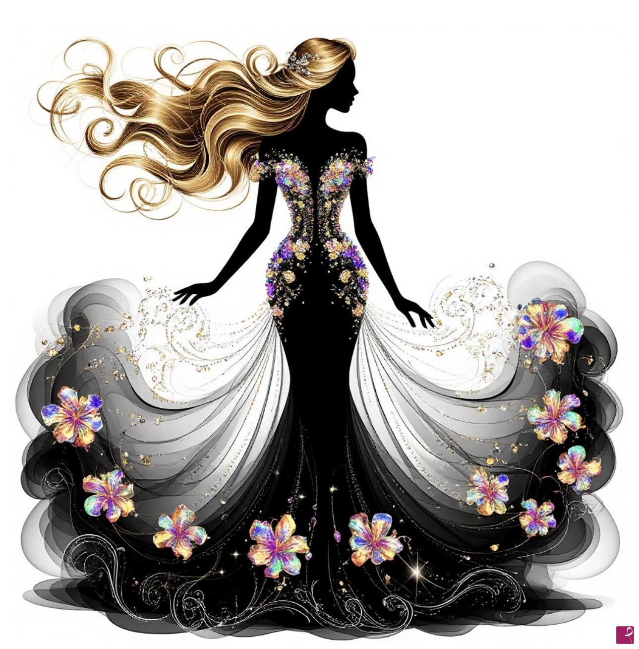 quadri in vendita online - Woman in dress*
