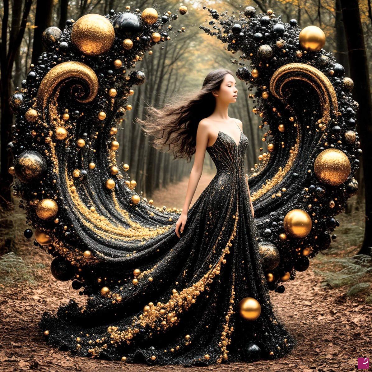 quadri in vendita online - Woman in forest 