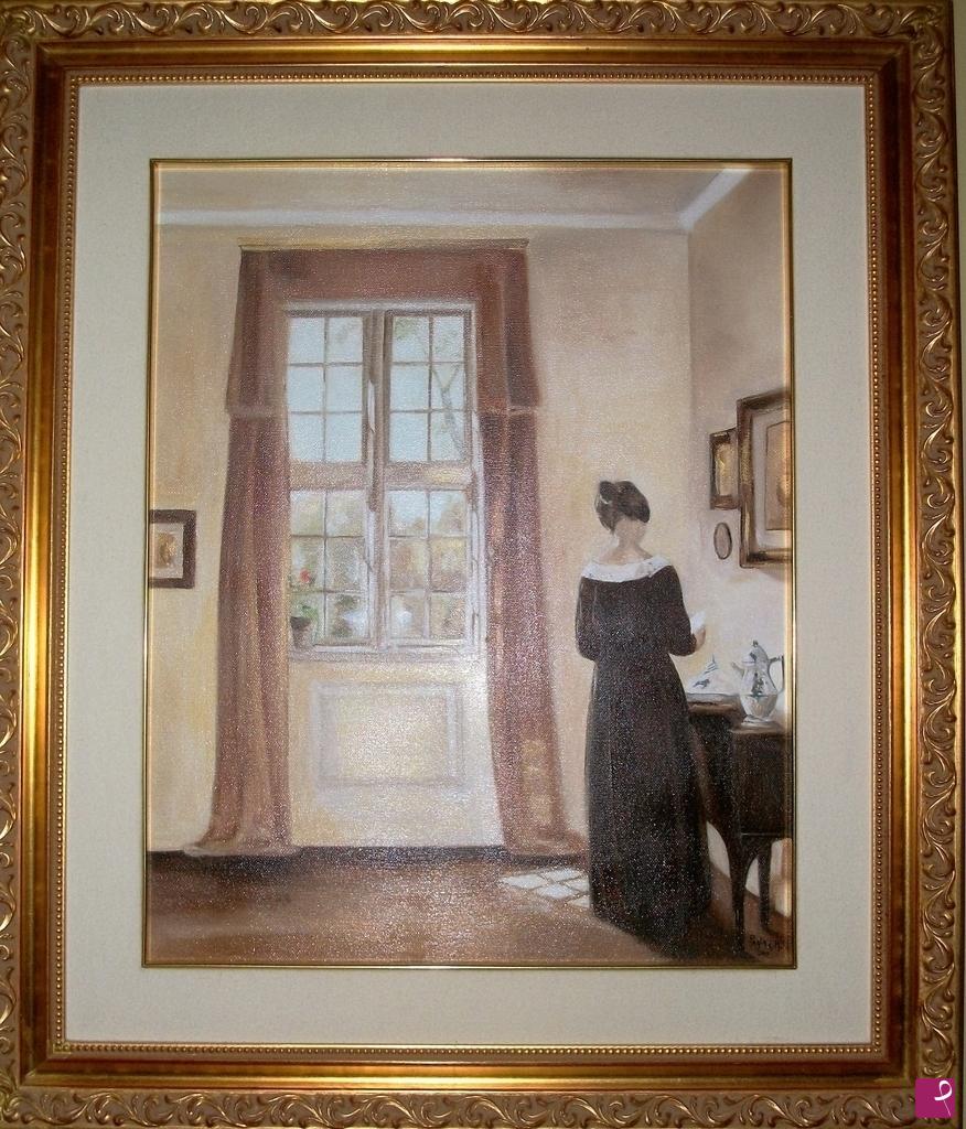 quadri in vendita online - WOMAN IN INTERIOR